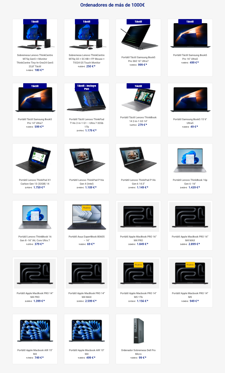 ordenadores con coste