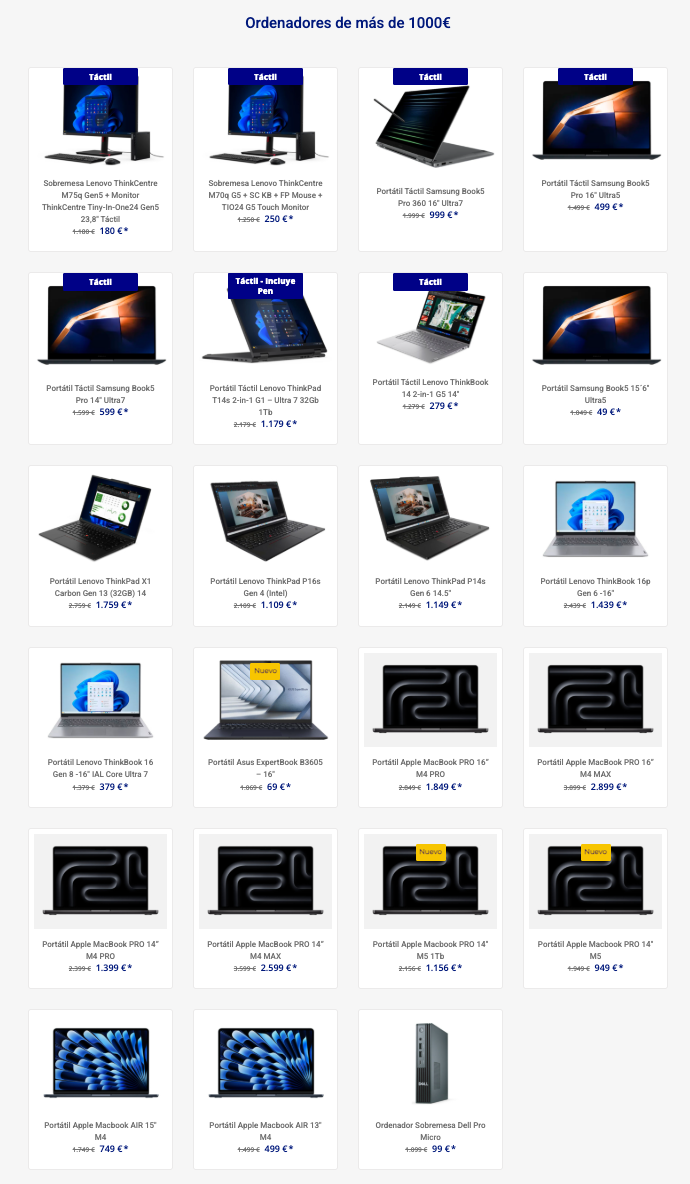 ordenadores con coste