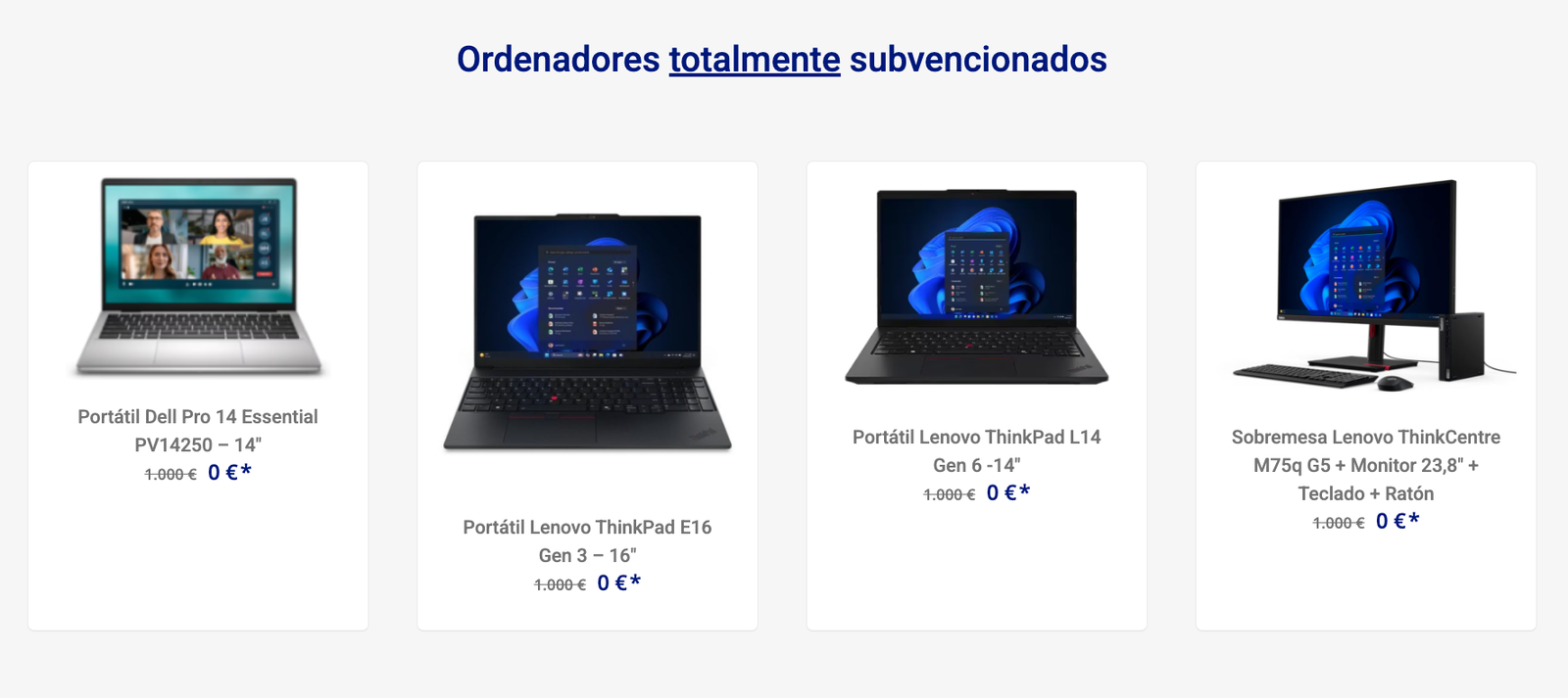 ordenadores sin coste